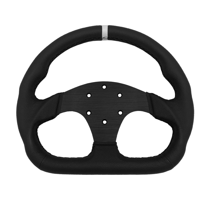 Advanced D-Shape Leather Steering Wheel (330mm)