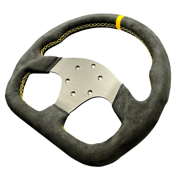 Advanced D-Shape Alcantara Suede Steering Wheel (330mm)