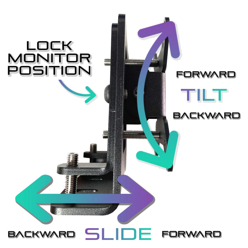 Free-Standing Triple Monitor Stand (Up to 43")