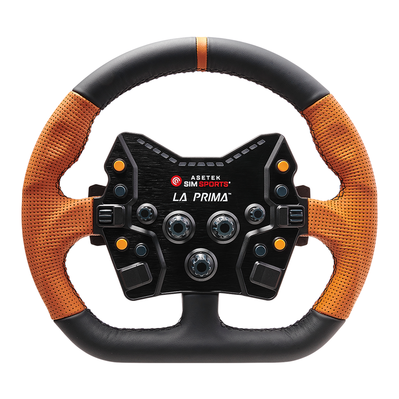 Asetek Simsports Closed D Leather Rim / Orange