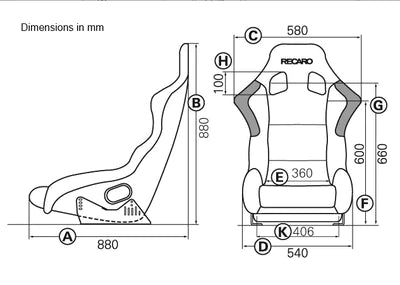 Recaro Profi SPG XL Bucket Seat (FIA) - BLK Velour