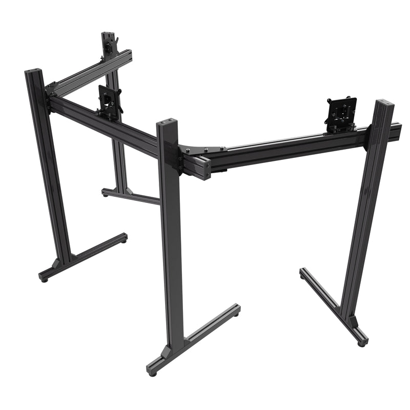 Free-Standing Triple TV & Monitor Stand (Up to 50" TV or 45" Ultrawide)