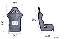 OMP TRS-E XL Bucket Seat