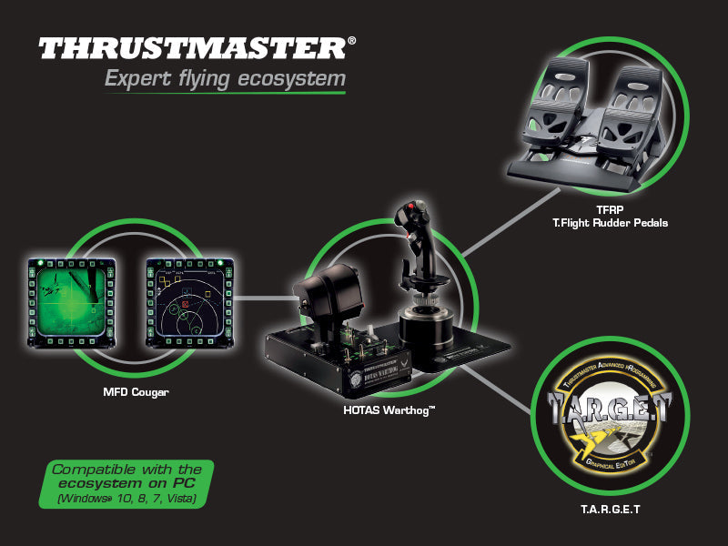 Thrustmaster HOTAS Warthog Flight Stick (PC) & Thrustmaster TWCS Throttle  (PC)